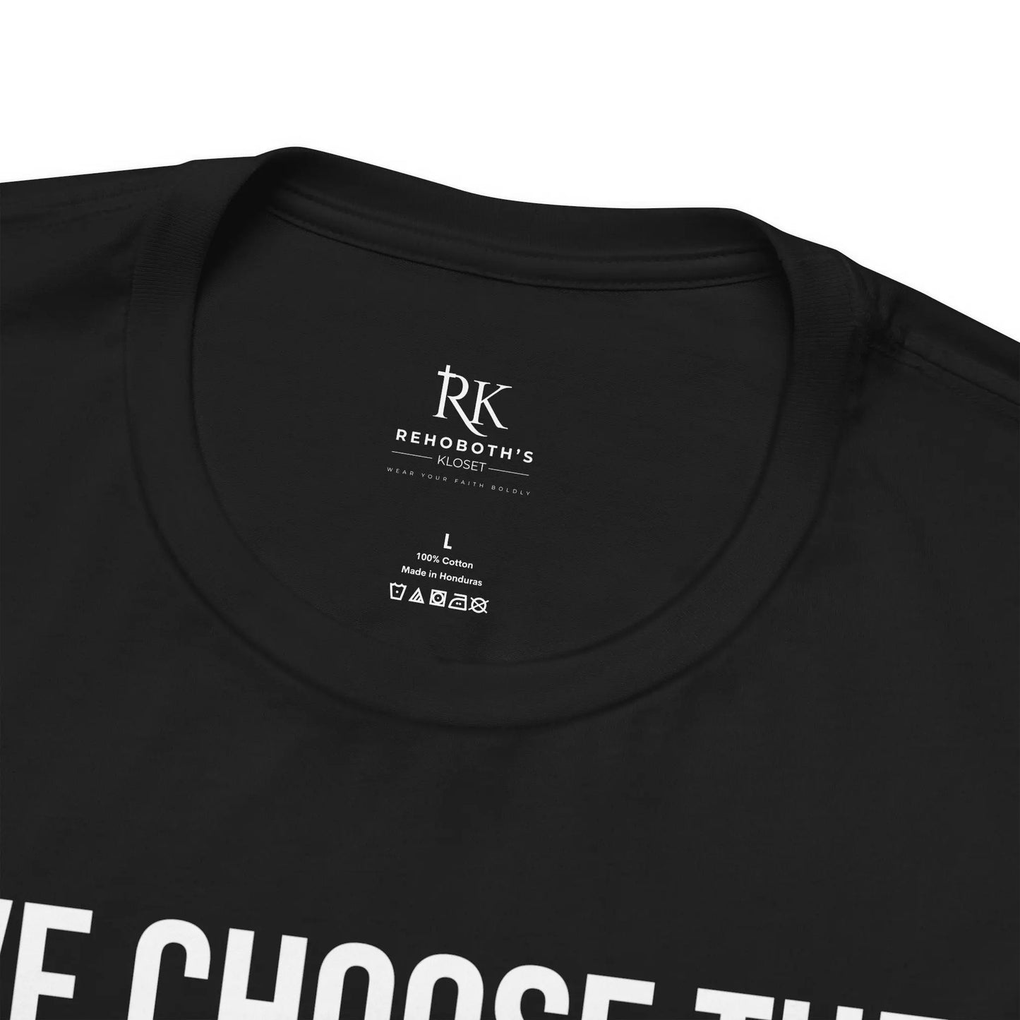 We Choose The Vision Not Division T-Shirt | Christian Marriage Tee | Faith-Based Unity Shirt | Rehoboth’s Kloset Printify