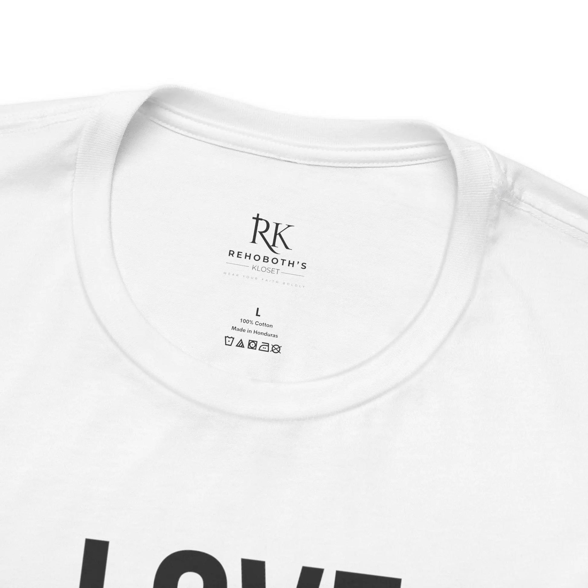 Love Like Jesus T-Shirt | 1 John 4:7-8 Christian Tee | Faith-Based Scripture Shirt | Rehoboth’s Kloset Printify