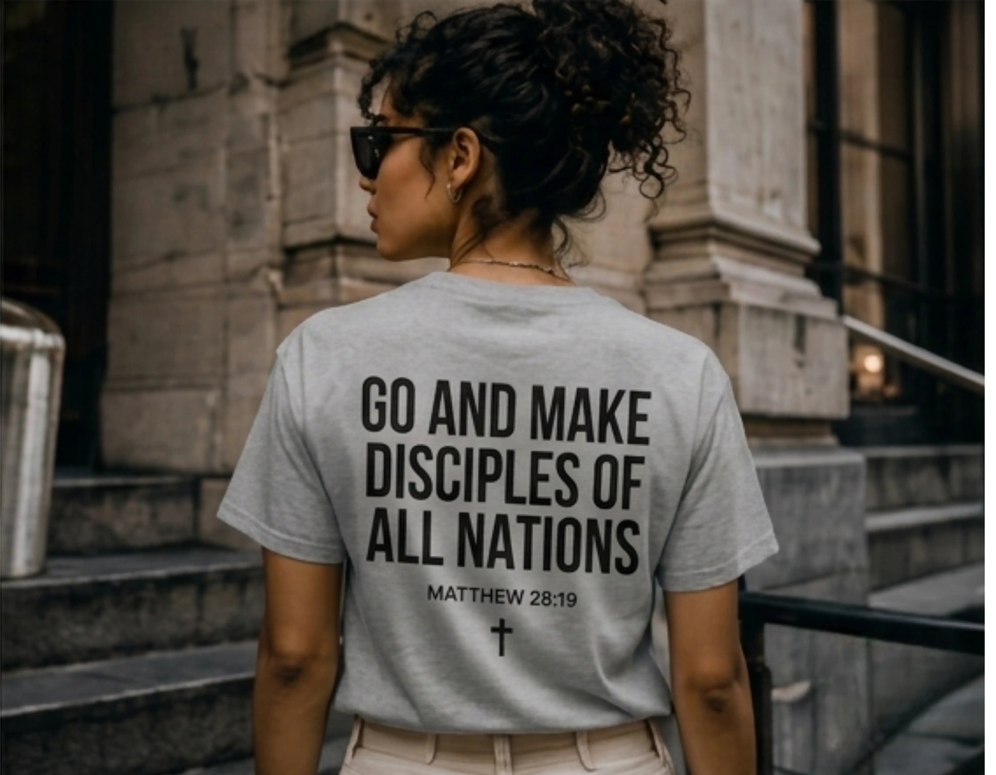 Go and Make Disciples Christian T-Shirt | Matthew 28:19 Bible Verse Tee | Christian Streetwear | Faith-Based Graphic Shirt | Rehoboth’s Kloset Printify