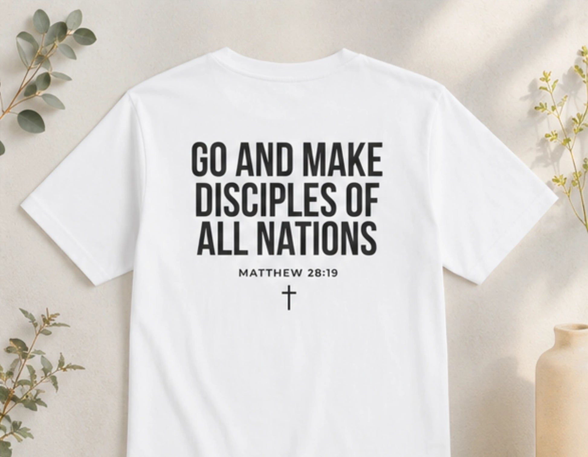 Go and Make Disciples Christian T-Shirt | Matthew 28:19 Bible Verse Tee | Christian Streetwear | Faith-Based Graphic Shirt | Rehoboth’s Kloset Printify