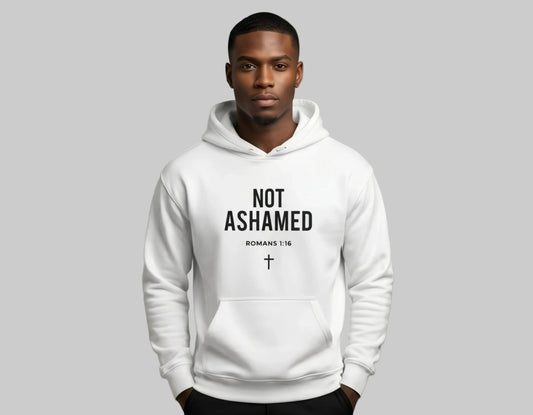 Not Ashamed Hoodie | Romans 1:16 Christian Hoodie | Faith-Based Streetwear Sweatshirt | Rehoboth’s Kloset Printify