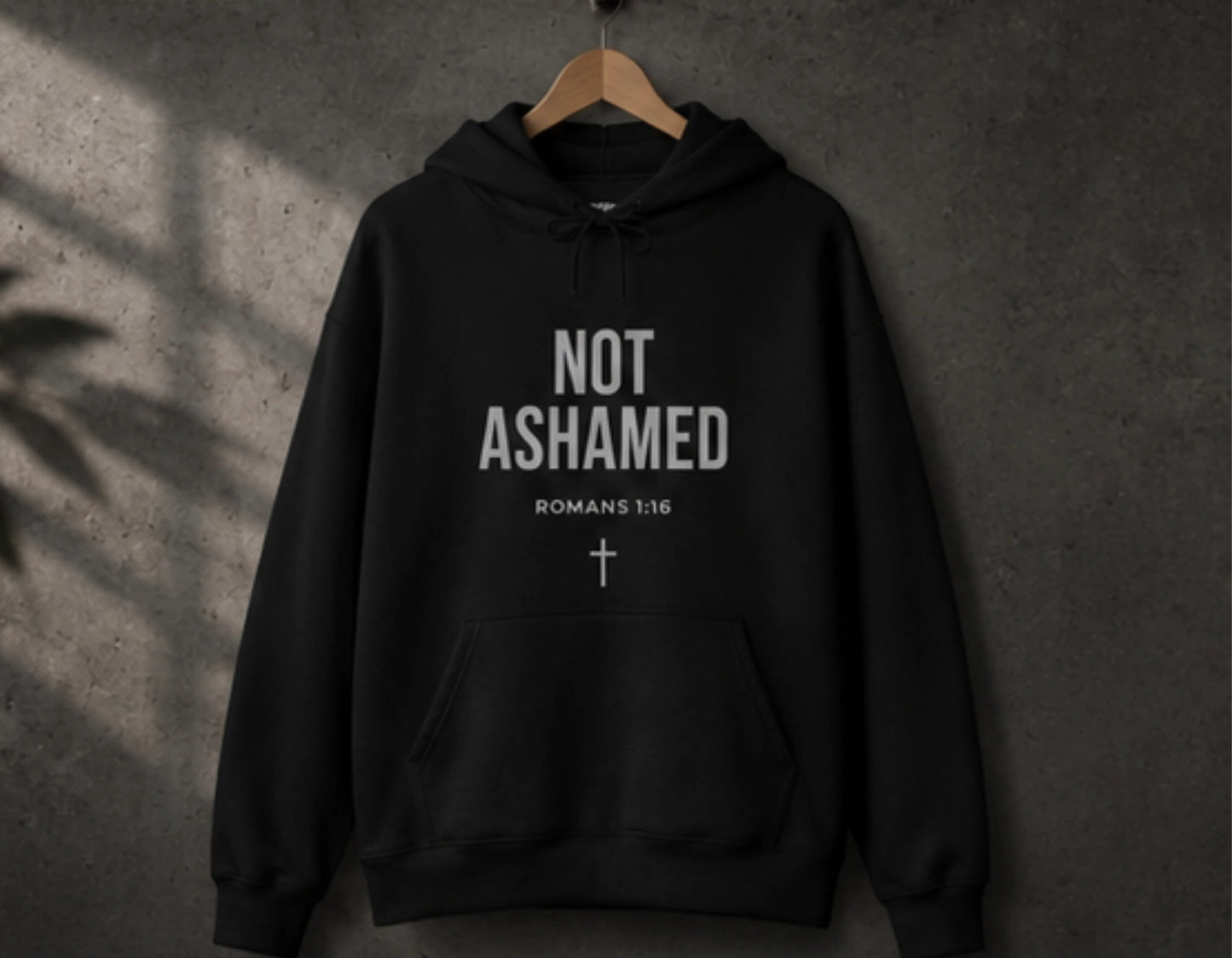 Not Ashamed Hoodie | Romans 1:16 Christian Hoodie | Faith-Based Streetwear Sweatshirt | Rehoboth’s Kloset Printify