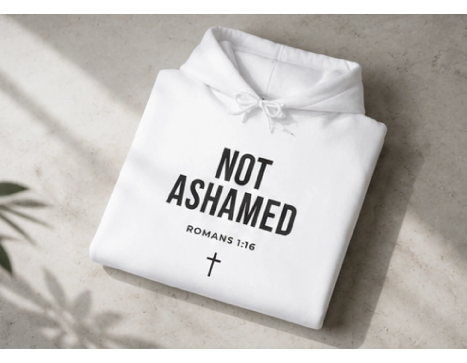 Not Ashamed Hoodie | Romans 1:16 Christian Hoodie | Faith-Based Streetwear Sweatshirt | Rehoboth’s Kloset Printify