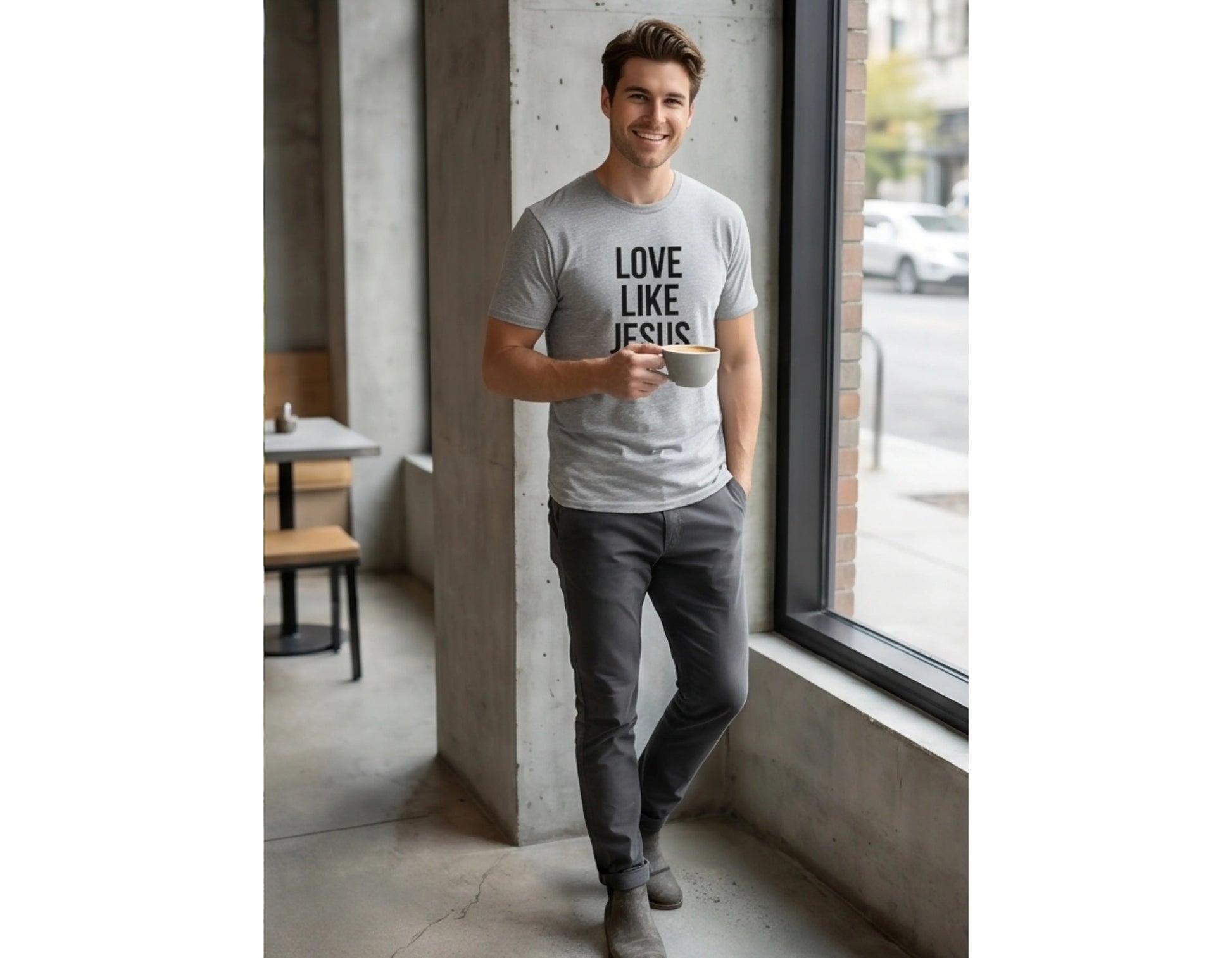 Love Like Jesus T-Shirt | 1 John 4:7-8 Christian Tee | Faith-Based Scripture Shirt | Rehoboth’s Kloset Printify