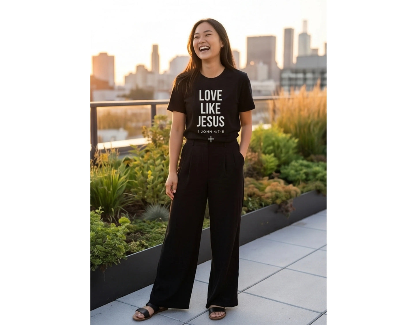 Love Like Jesus T-Shirt | 1 John 4:7-8 Christian Tee | Faith-Based Scripture Shirt | Rehoboth’s Kloset Printify