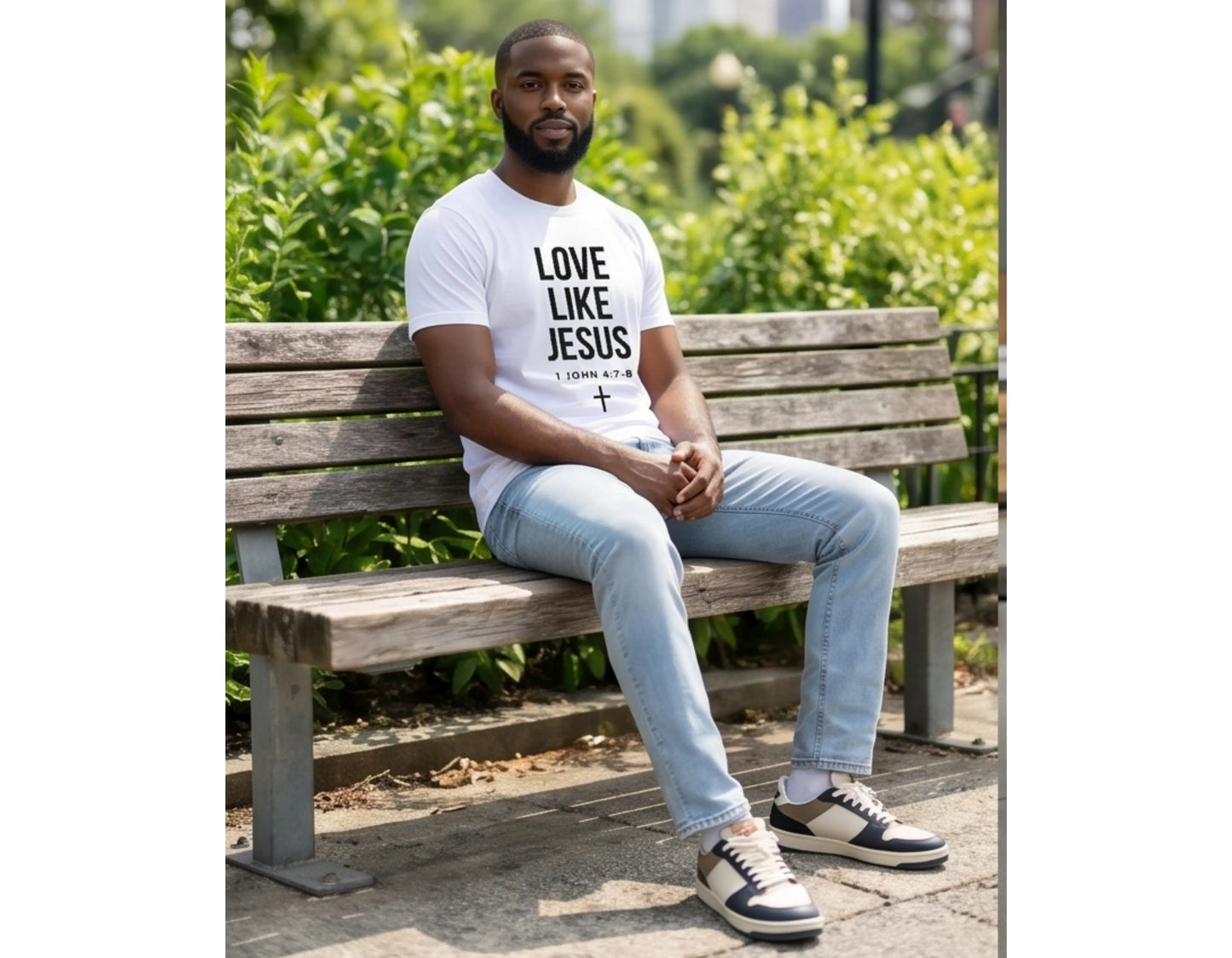 Love Like Jesus T-Shirt | 1 John 4:7-8 Christian Tee | Faith-Based Scripture Shirt | Rehoboth’s Kloset Printify