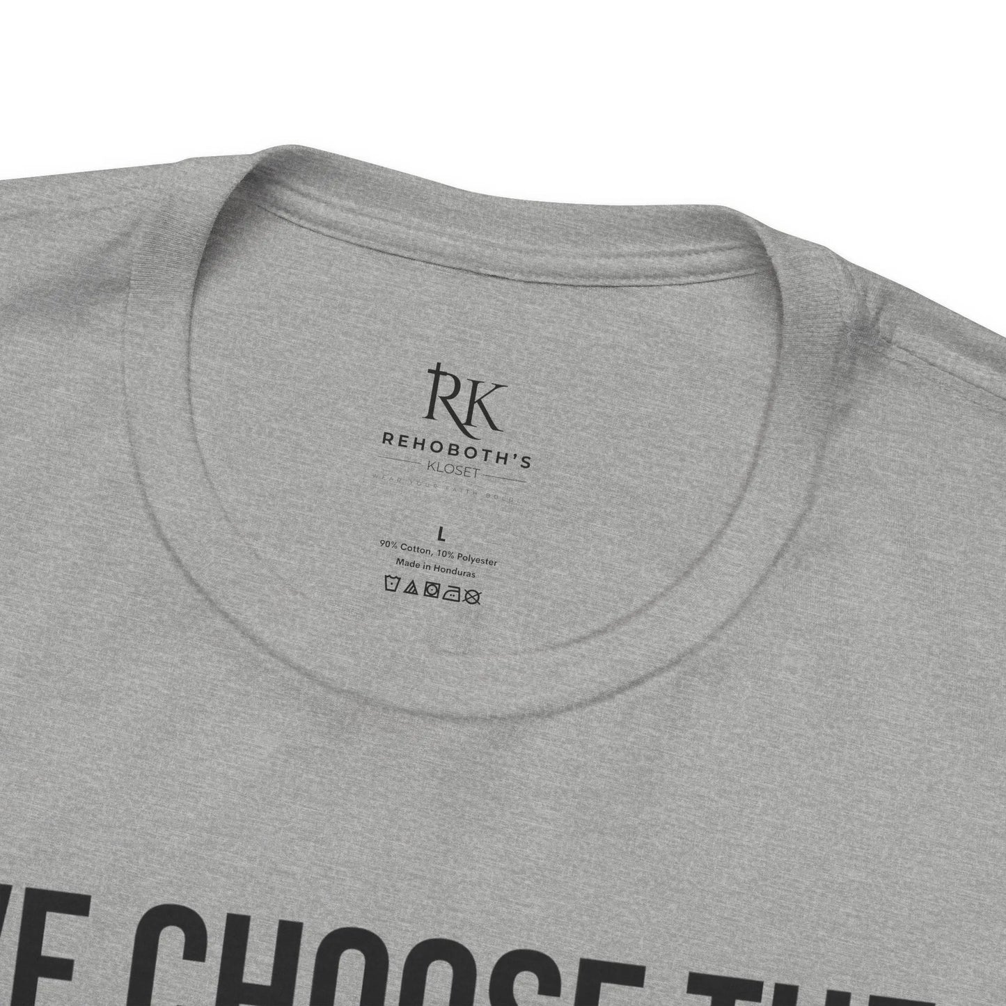 We Choose The Vision Not Division T-Shirt | Christian Marriage Tee | Faith-Based Unity Shirt | Rehoboth’s Kloset Printify