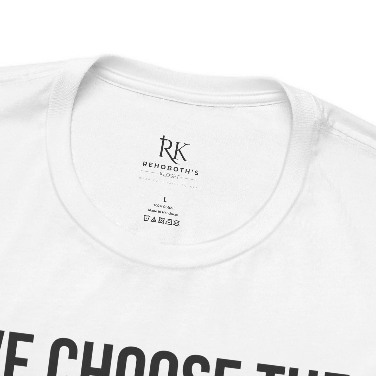 We Choose The Vision Not Division T-Shirt | Christian Marriage Tee | Faith-Based Unity Shirt | Rehoboth’s Kloset Printify