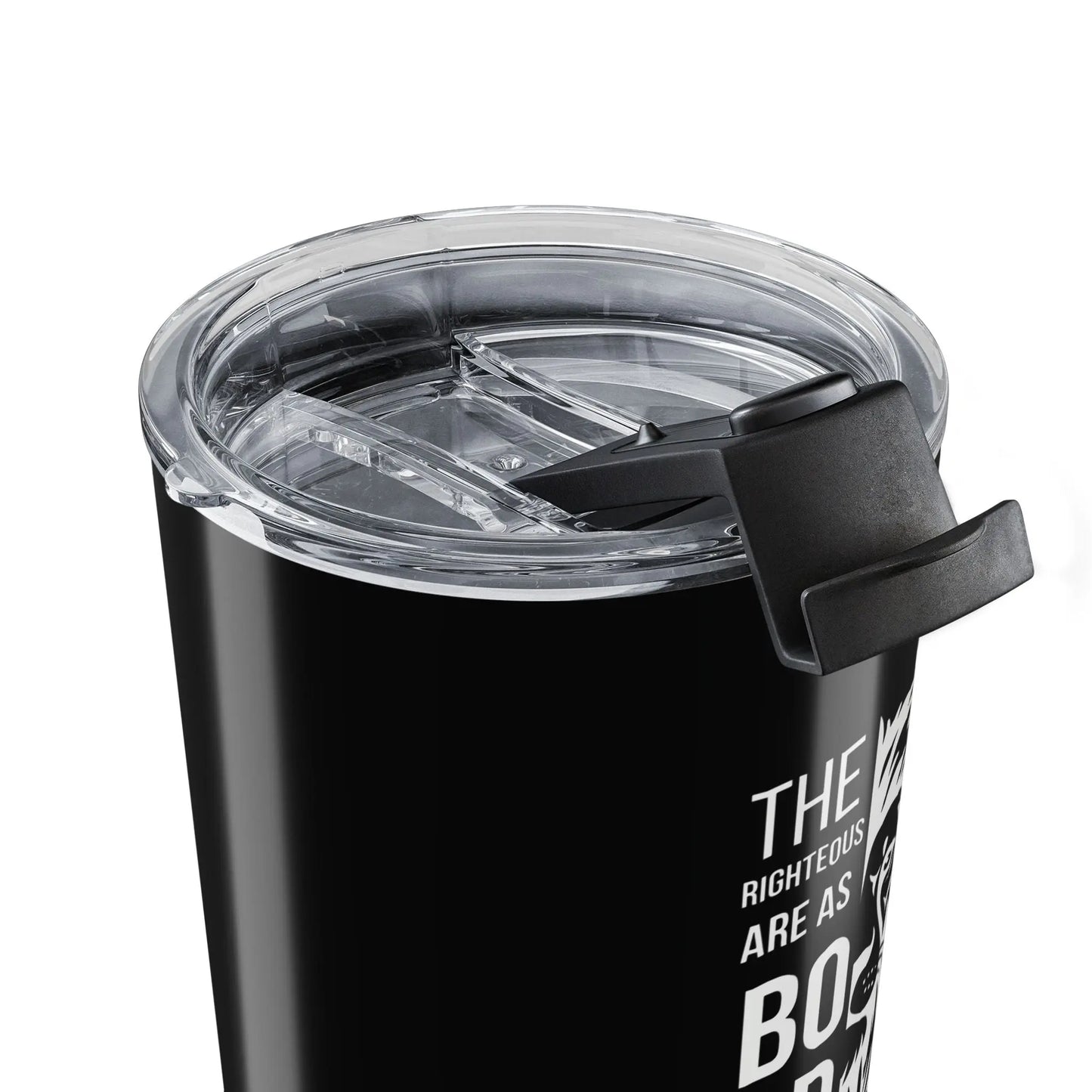 Bold As a Lion 20oz Tumbler – Proverbs 28:1 Christian Travel Mug Printify